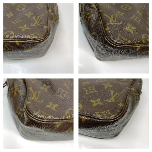 Authentic Louis Vuitton Cosmetic Pouch Trousse Toilette 28 Monogram mn388-021426